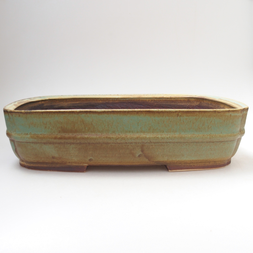 Ciotola bonsai in ceramica 29 x 25 x 7 cm, verde