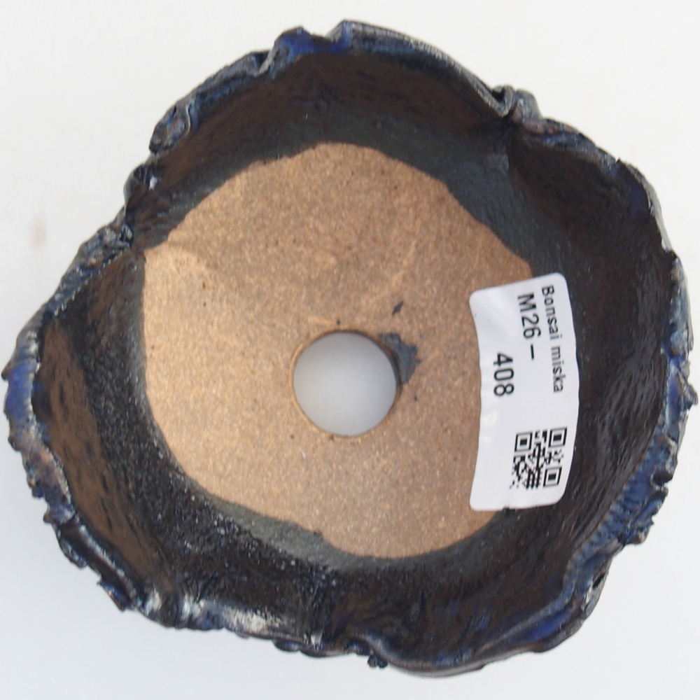 Conchiglia in ceramica 9,5 x 9,5 x 6 cm , colore blu