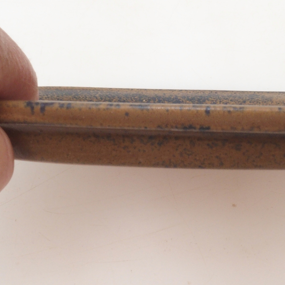 Sottovaso ovale Bonsai S - 20 x 16,5 x 1,5 cm - marrone