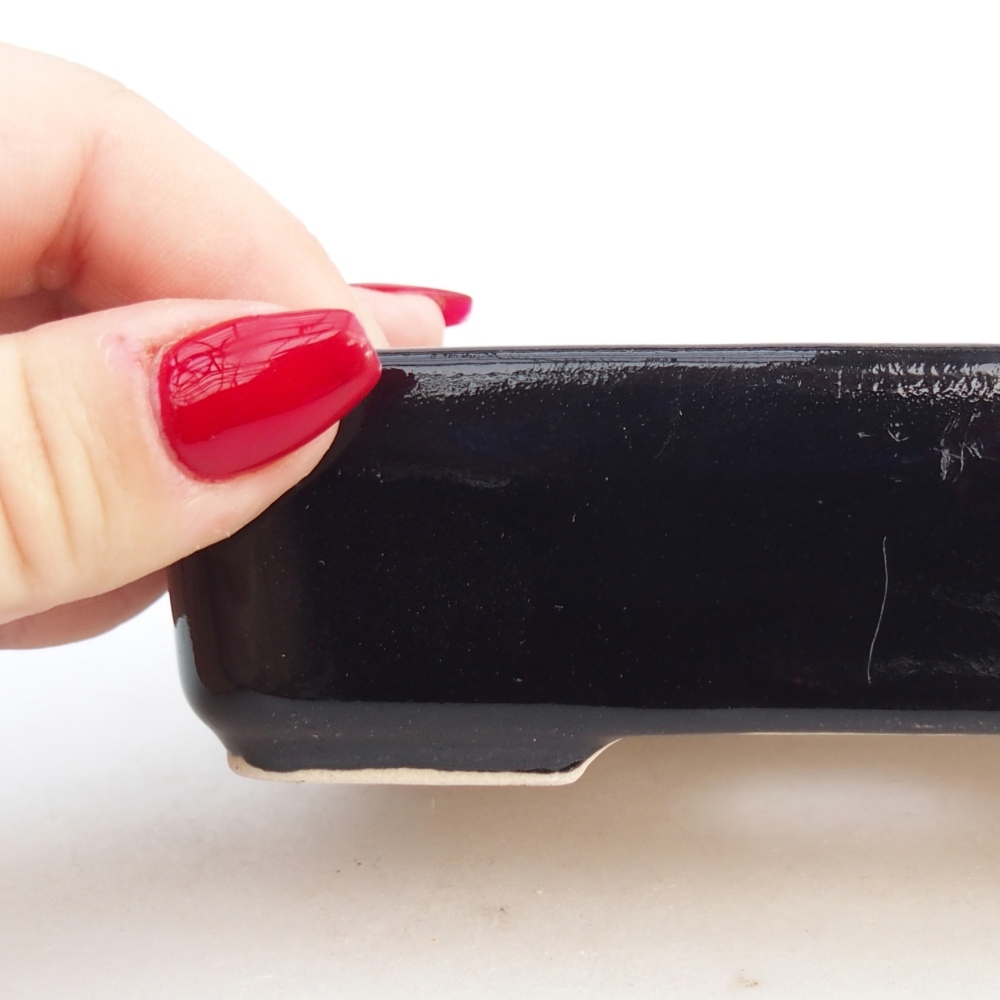 Ciotola bonsai in ceramica 26 x 26 x 8 cm, colore rosso