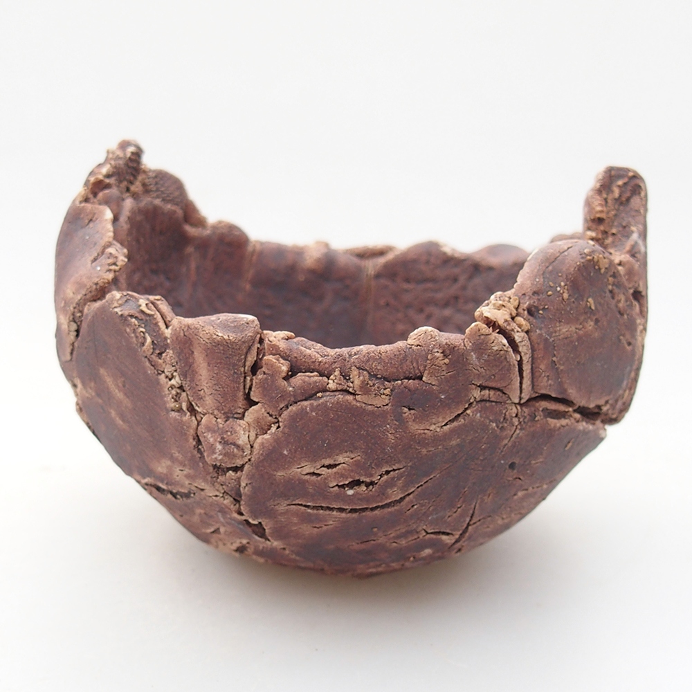 Conchiglia in ceramica 9 x 9 x 6 cm , colore marrone