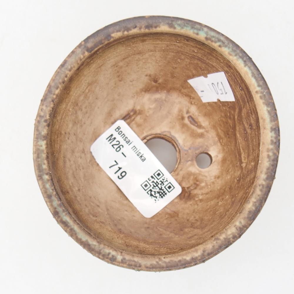 Ciotola per bonsai in ceramica 8,5 x 8,5 x 5 cm, verde