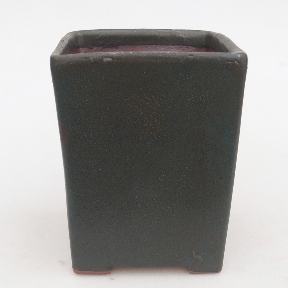 Ciotola bonsai in ceramica 7,5 x 7,5 x 8,5 cm, grigio