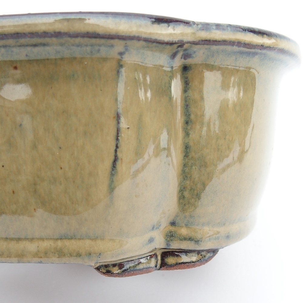 Ciotola 26 x 20 x 8,5 cm grigio-beige