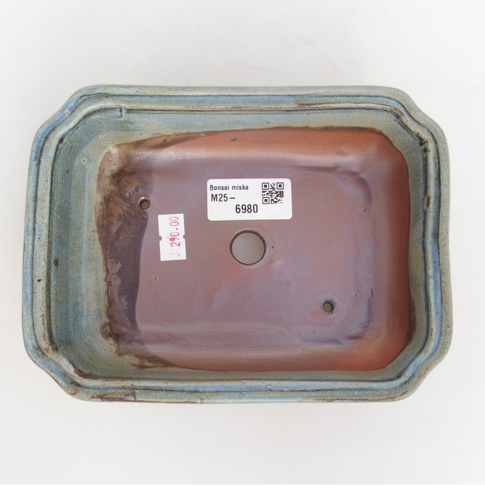 Ciotola bonsai in ceramica 26 x 26 x 8 cm, colore rosso