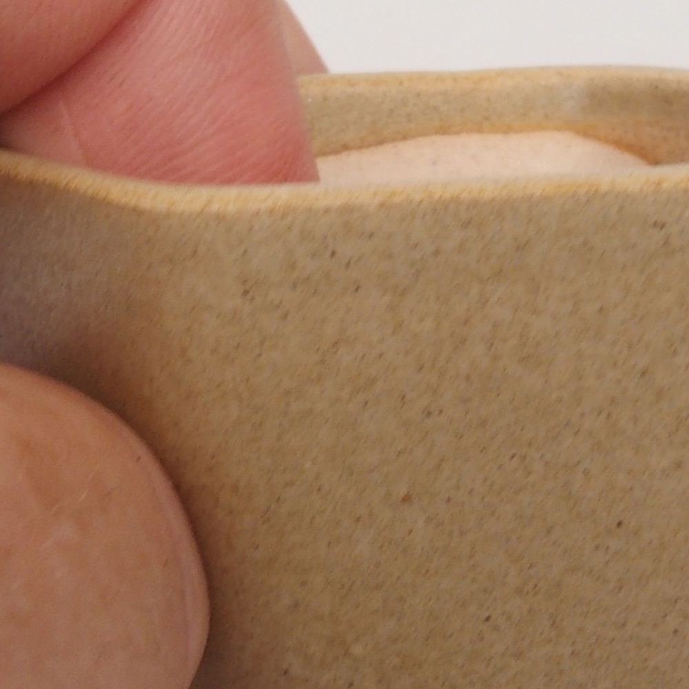 Ciotola per mini bonsai 5 x 5 x 5 cm, marrone