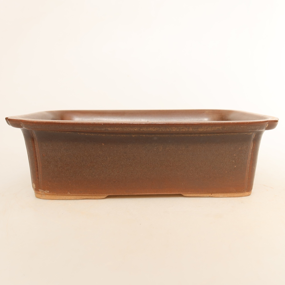 Ciotola in ceramica  20 x 15,5 x 5,5 cm, colore marrone
