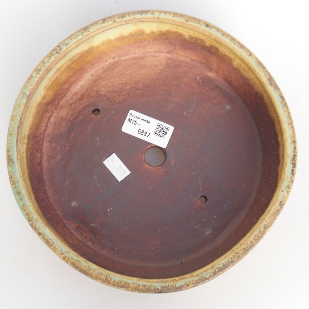 Ciotola bonsai in ceramica 21 x 21 x 6 cm, verde