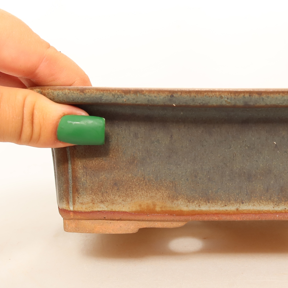Ciotola in ceramica  20 x 15,5 x 6 cm, colore marrone