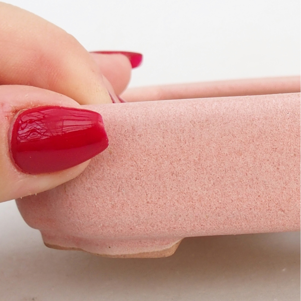 Ciotola bonsai in ceramica 26 x 26 x 8 cm, colore rosso