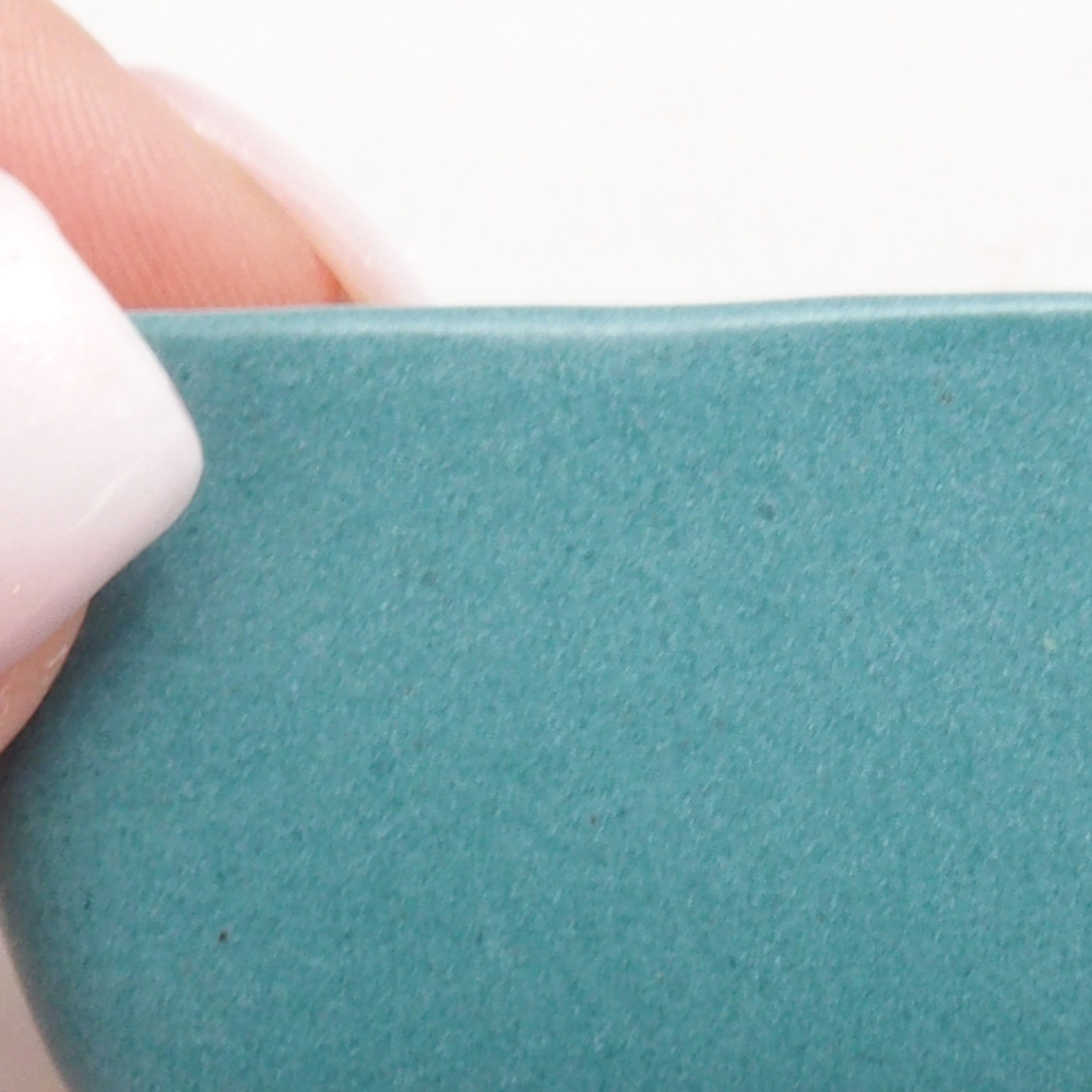 Ciotola bonsai in ceramica 6,5 x 5,5 x 4 cm, colore blu