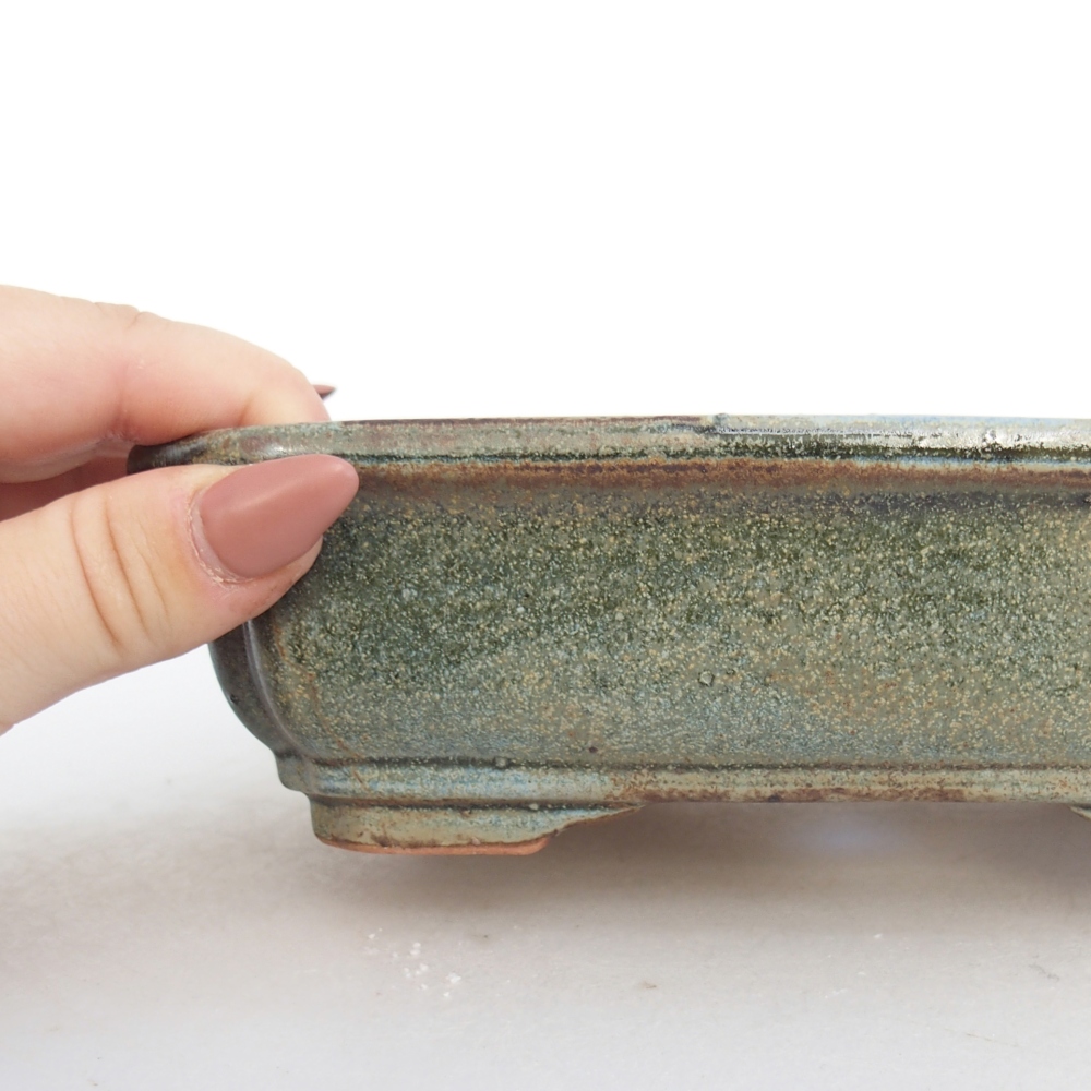 Ciotola bonsai in ceramica 26 x 26 x 8 cm, colore rosso