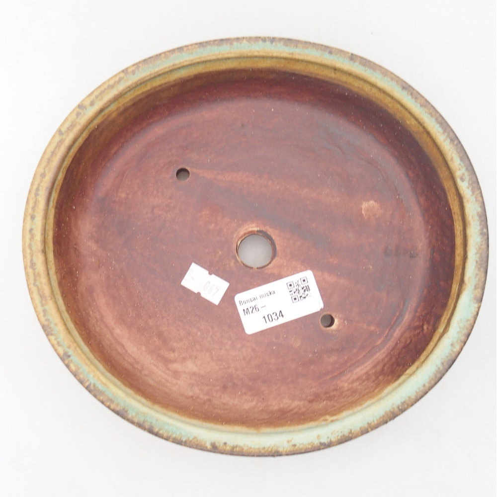 Ciotola bonsai in ceramica 21 x 19 x 8 cm, verde