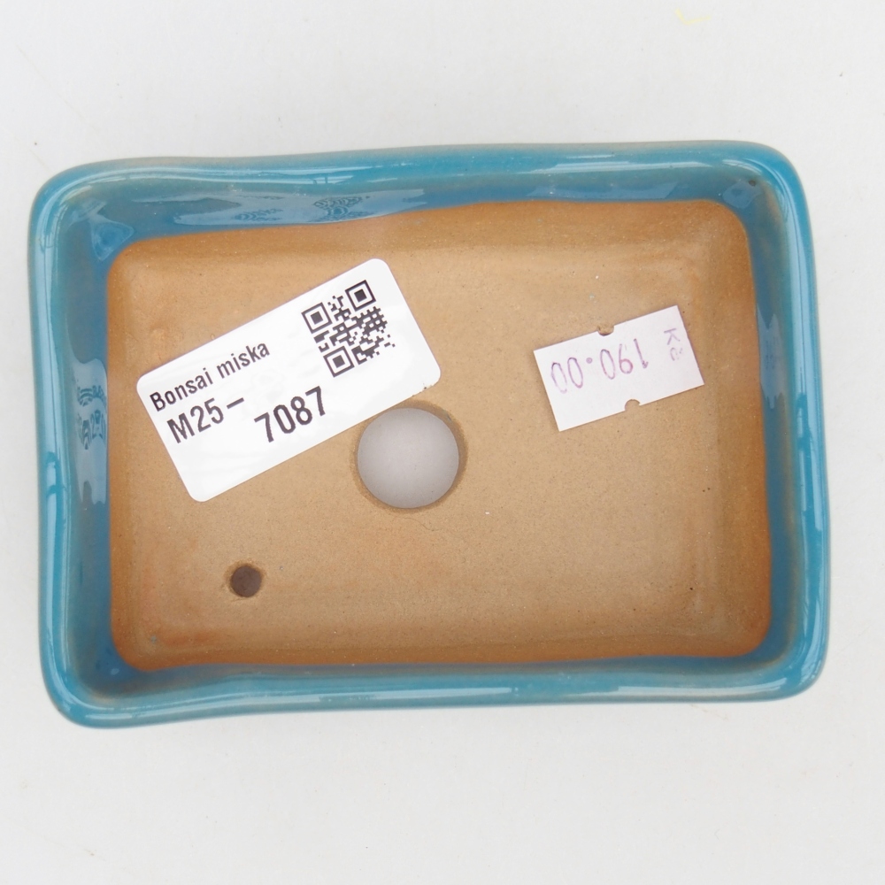 Ciotola bonsai in ceramica 26 x 26 x 8 cm, colore rosso