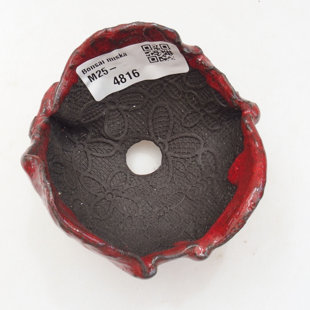 Guscio in ceramica 8 x 7,5 x 5,5 cm , colore rosso