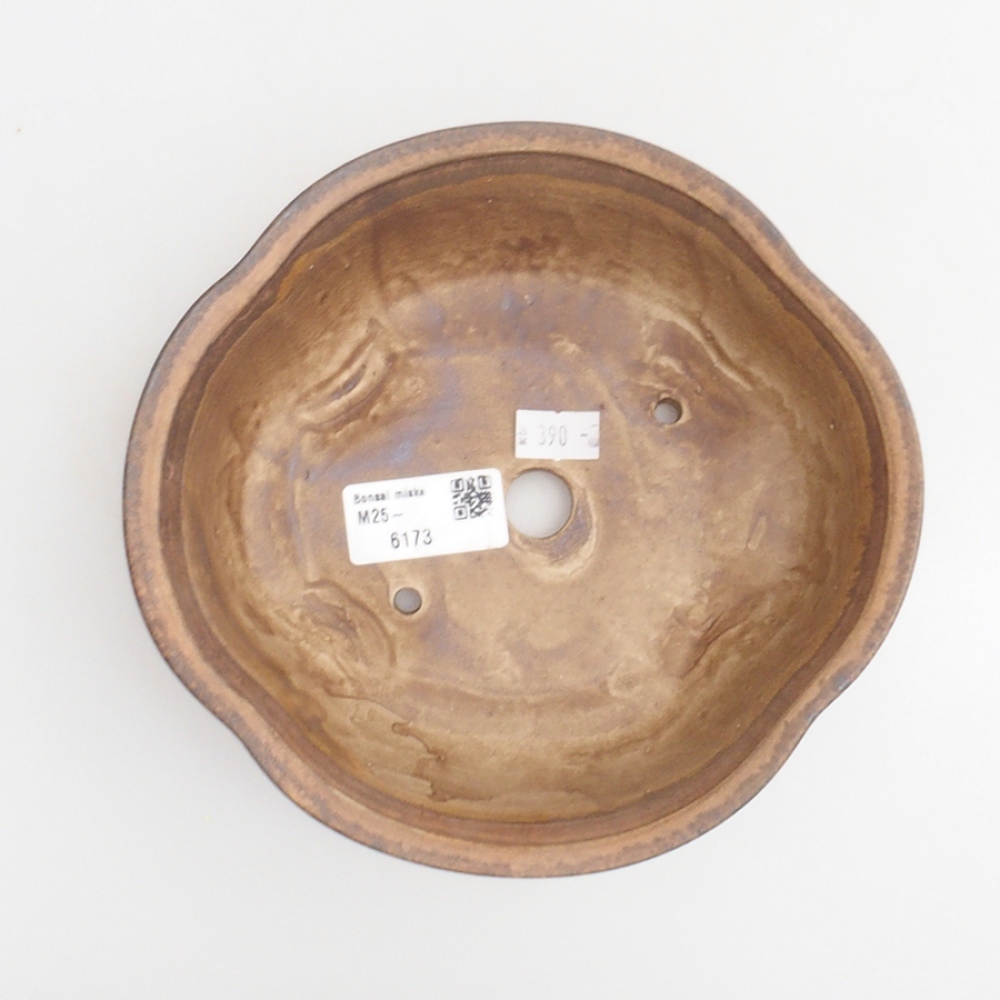 Ciotola per bonsai in ceramica 10 x 8,5 x 4 cm, marrone