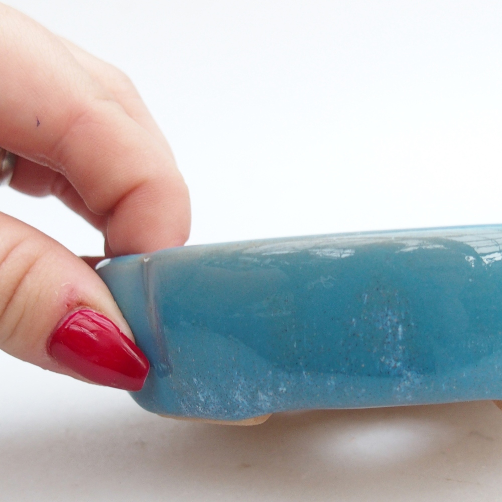 Ciotola bonsai in ceramica 26 x 26 x 8 cm, colore rosso