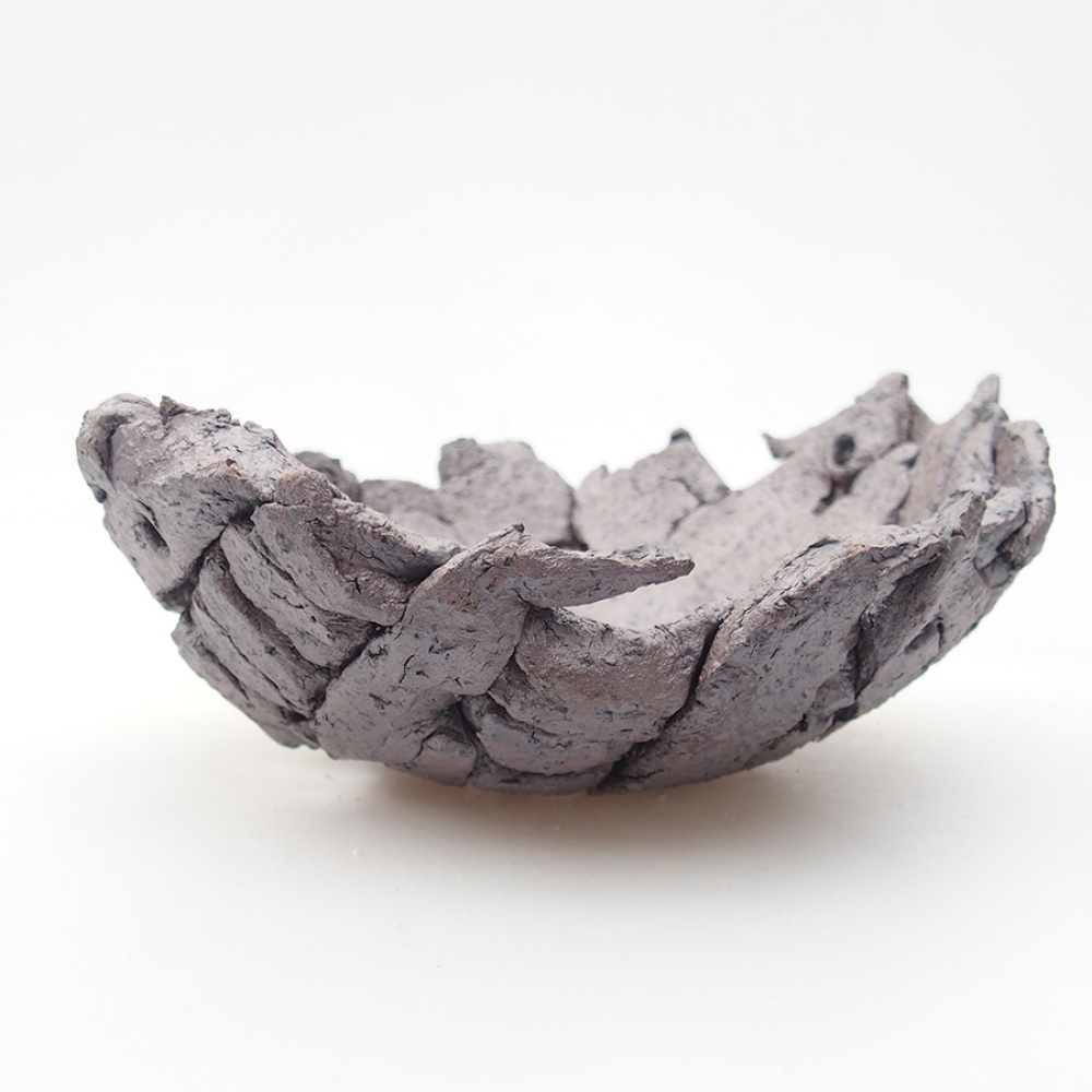 Conchiglia in ceramica 16 x 14 x 6,5 cm , colore metallizzato