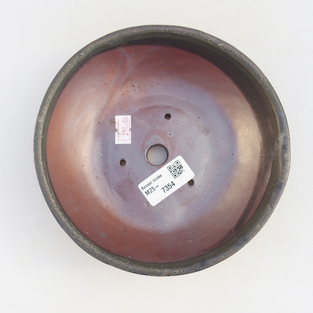 Ciotola bonsai in ceramica 17,5 x 17,5 x 5 cm, grigio