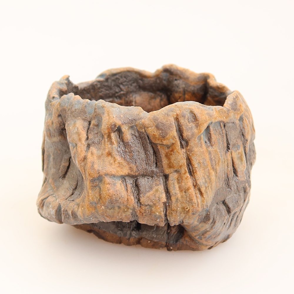 Conchiglia in ceramica  6 x 5,5 x 5 cm, colore blu
