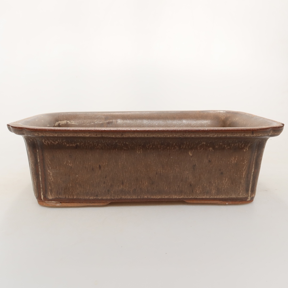Ciotola in ceramica  20 x 15,5 x 6 cm, colore marrone