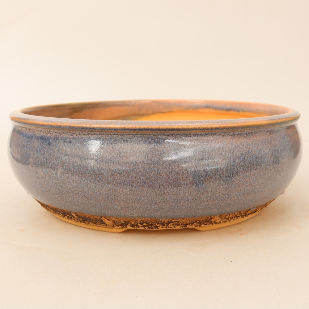 Ciotola bonsai in ceramica 24 x 24 x 8 cm, colore blu