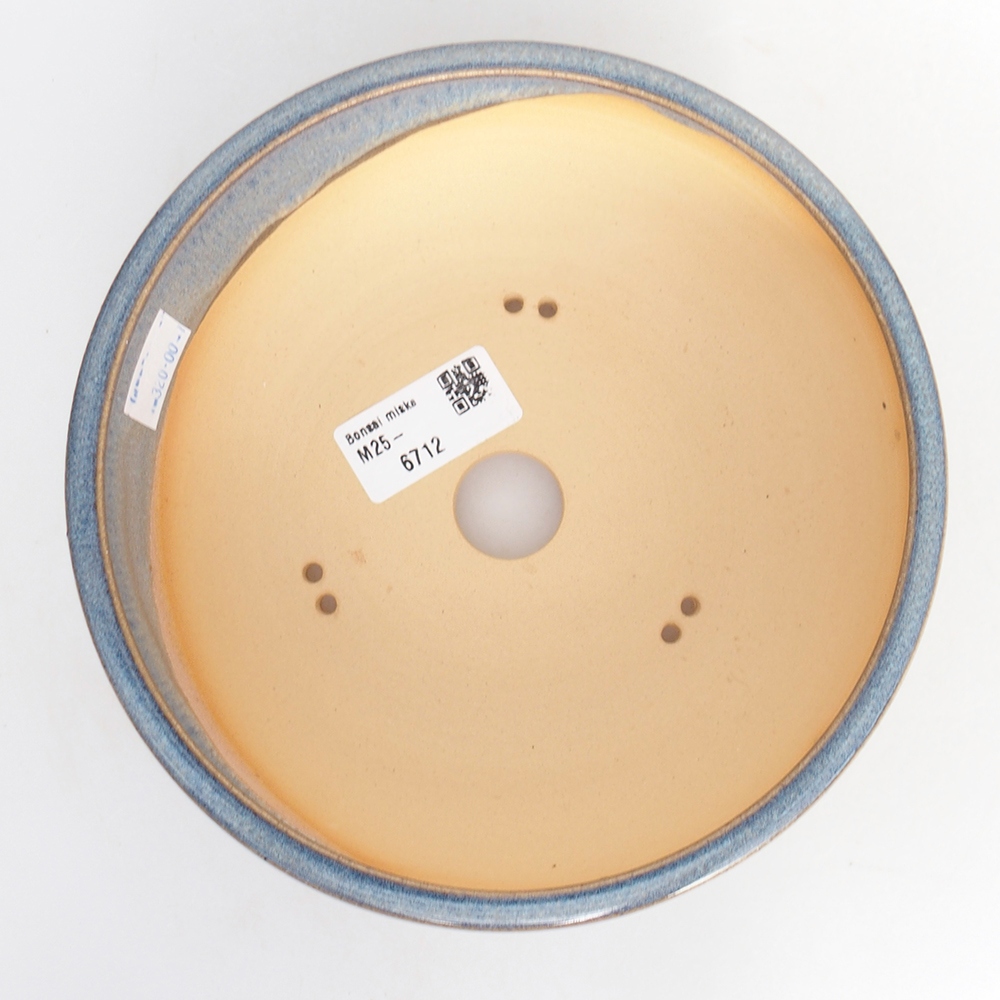 Ciotola bonsai in ceramica 17,5 x 17,5 x 6 cm, colore blu