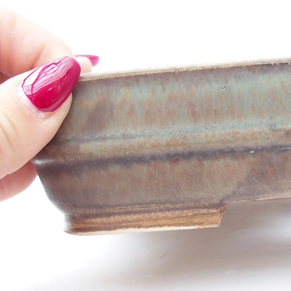 Ciotola bonsai in ceramica 17,5 x 14 x 4,5 cm, verde