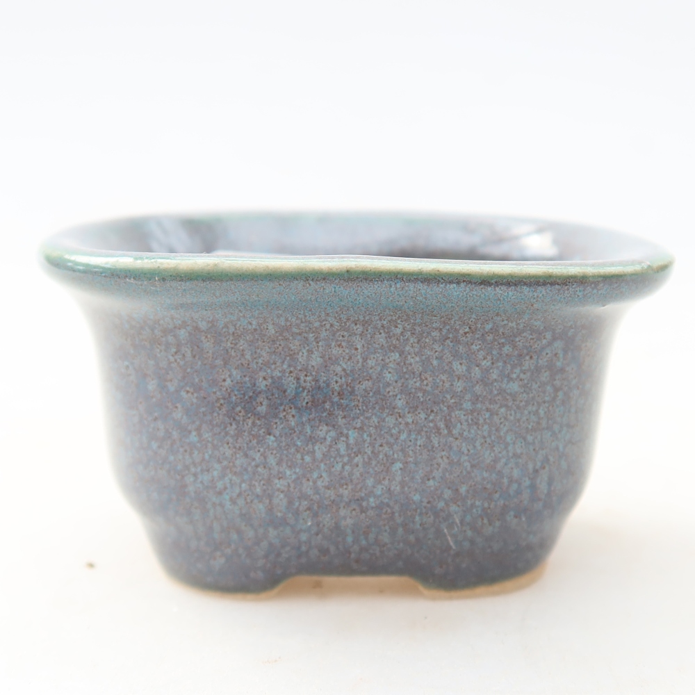 Vaso per bonsai in ceramica 6 x 5 x 3 cm, colore grigio