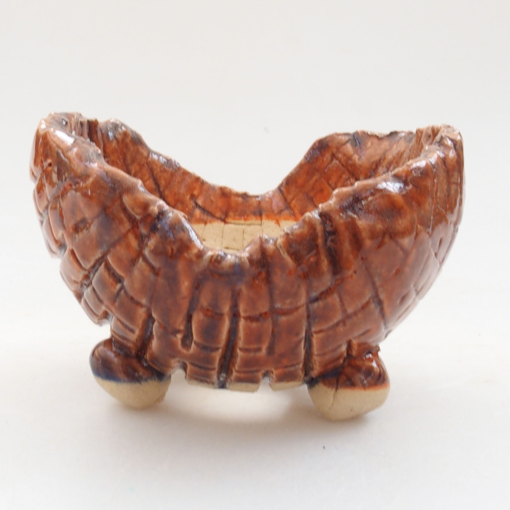 Conchiglia in ceramica 7,5 x 7 x 6 cm , colore marrone