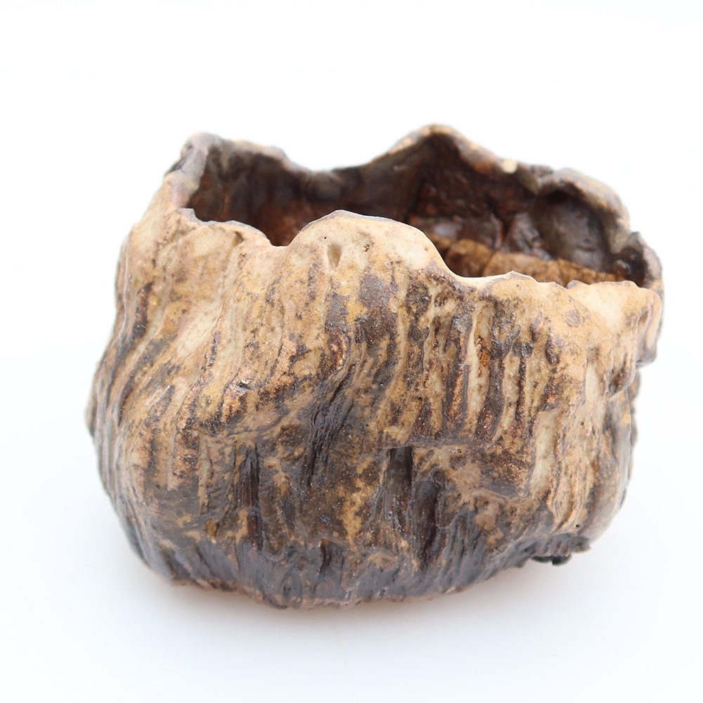Guscio in ceramica  6,5 x 5 x 6 cm , colore marrone