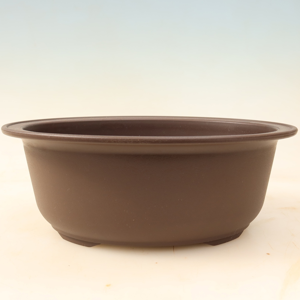 Vaso per bonsai in plastica MP-28 marrone - 24,5 x 19 x 9 cm