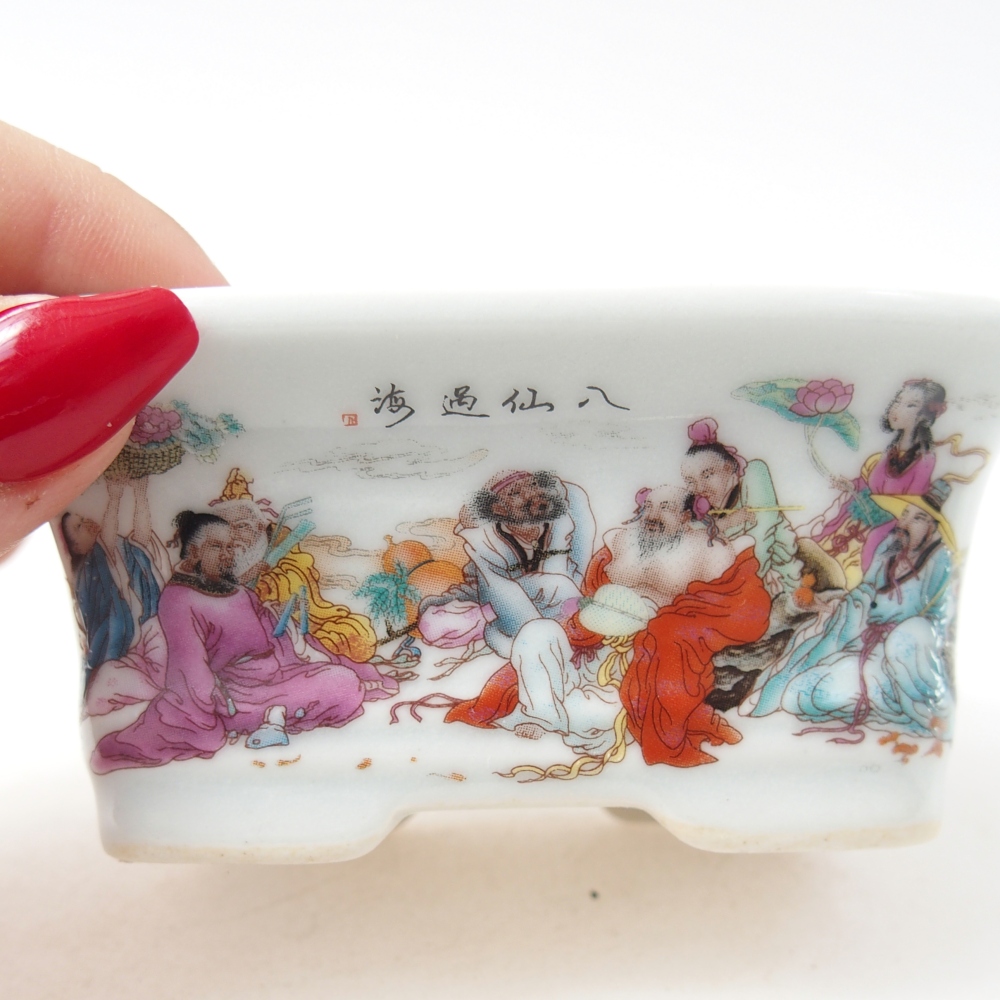 Mini bonsai 10 x 7,5 x 4 cm, colore bianco