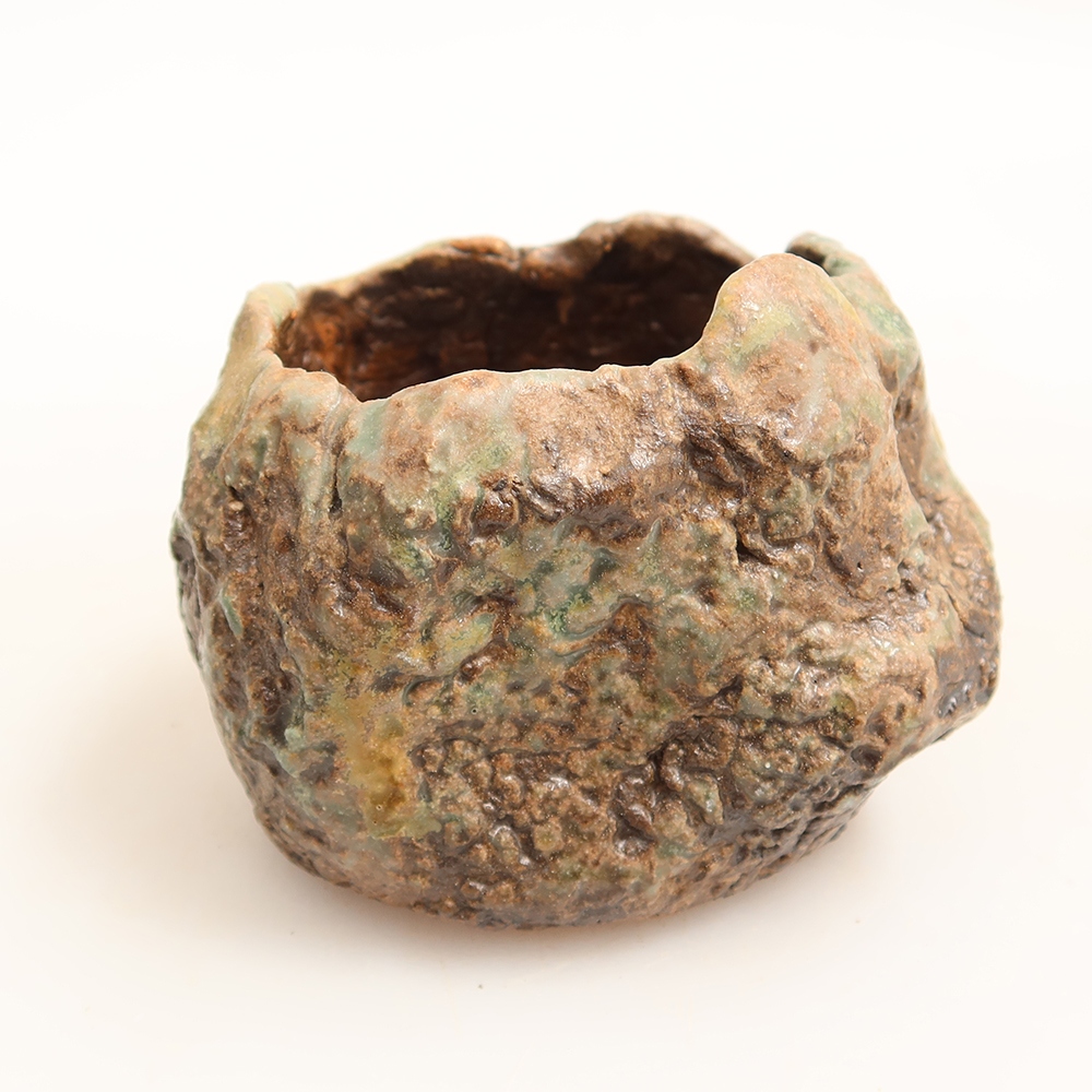 Guscio in ceramica  6 x 5 x 6 cm, colore verde
