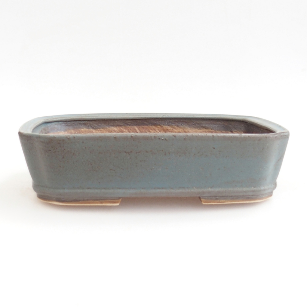 Ciotola bonsai in ceramica 24 x 20,5 x 6 cm, colore blu