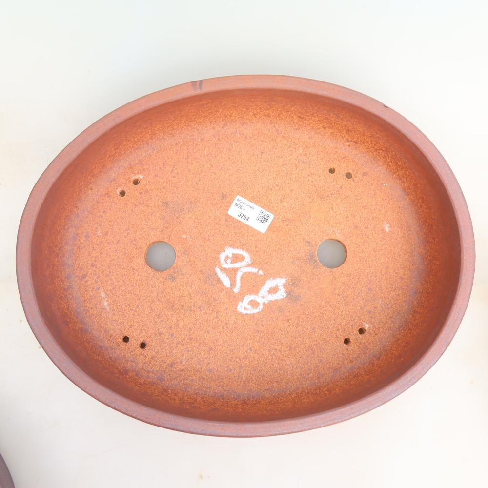 Vaso da bonsai in ceramica 38,5 x 30 x 8,5 cm, colore metallizzato