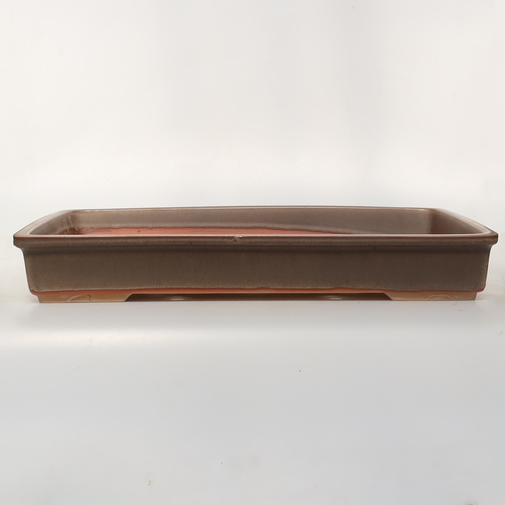 Ciotola in ceramica  45 x 29 x 6,5 cm, colore marrone