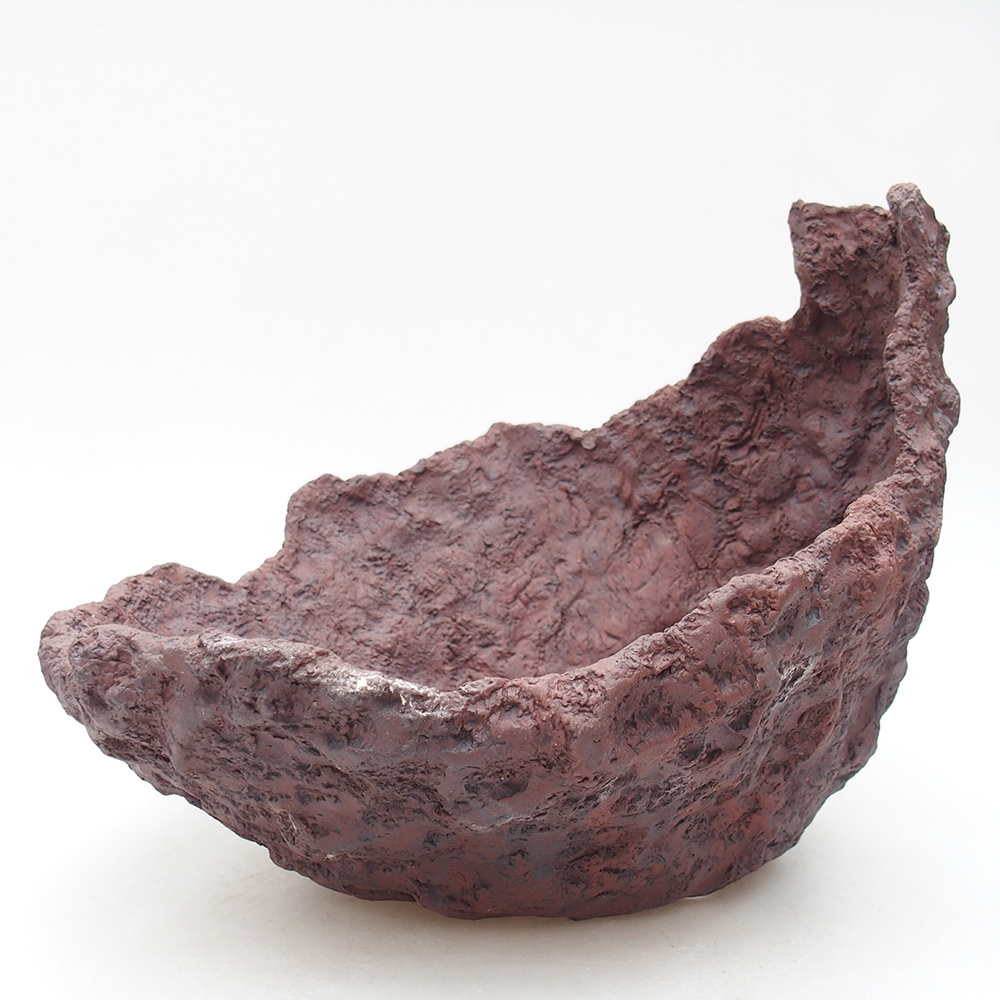 Conchiglia in ceramica 23 x 25 x 21 cm , colore marrone