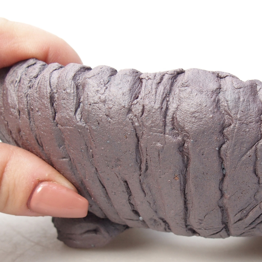 Ciotola bonsai in ceramica 16,5 x 16,5 x 6,5 cm, colore metallo