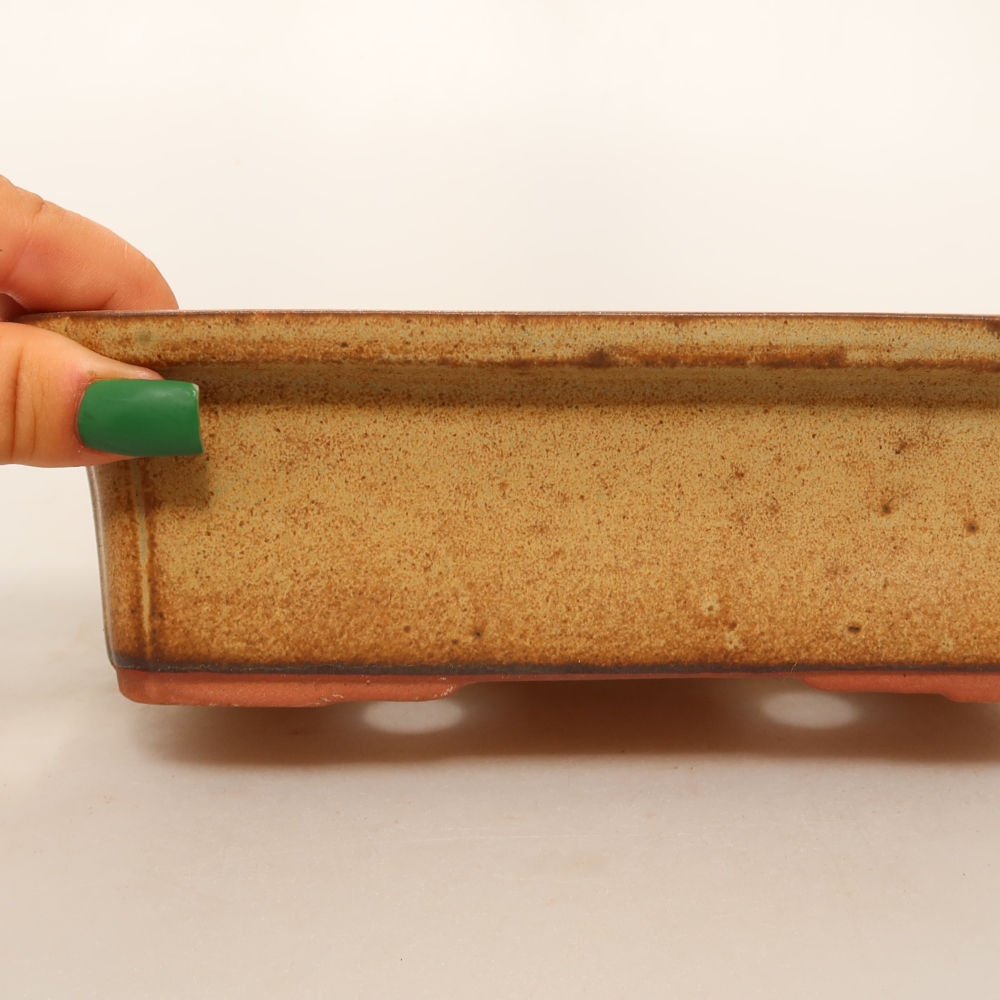 Ciotola in ceramica  20 x 15,5 x 6 cm, colore marrone