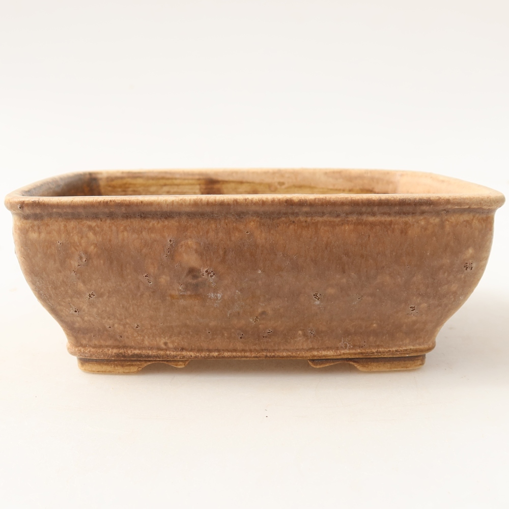 Vaso da bonsai in ceramica 15 x 12,5 x 5,5 cm, colore rosa