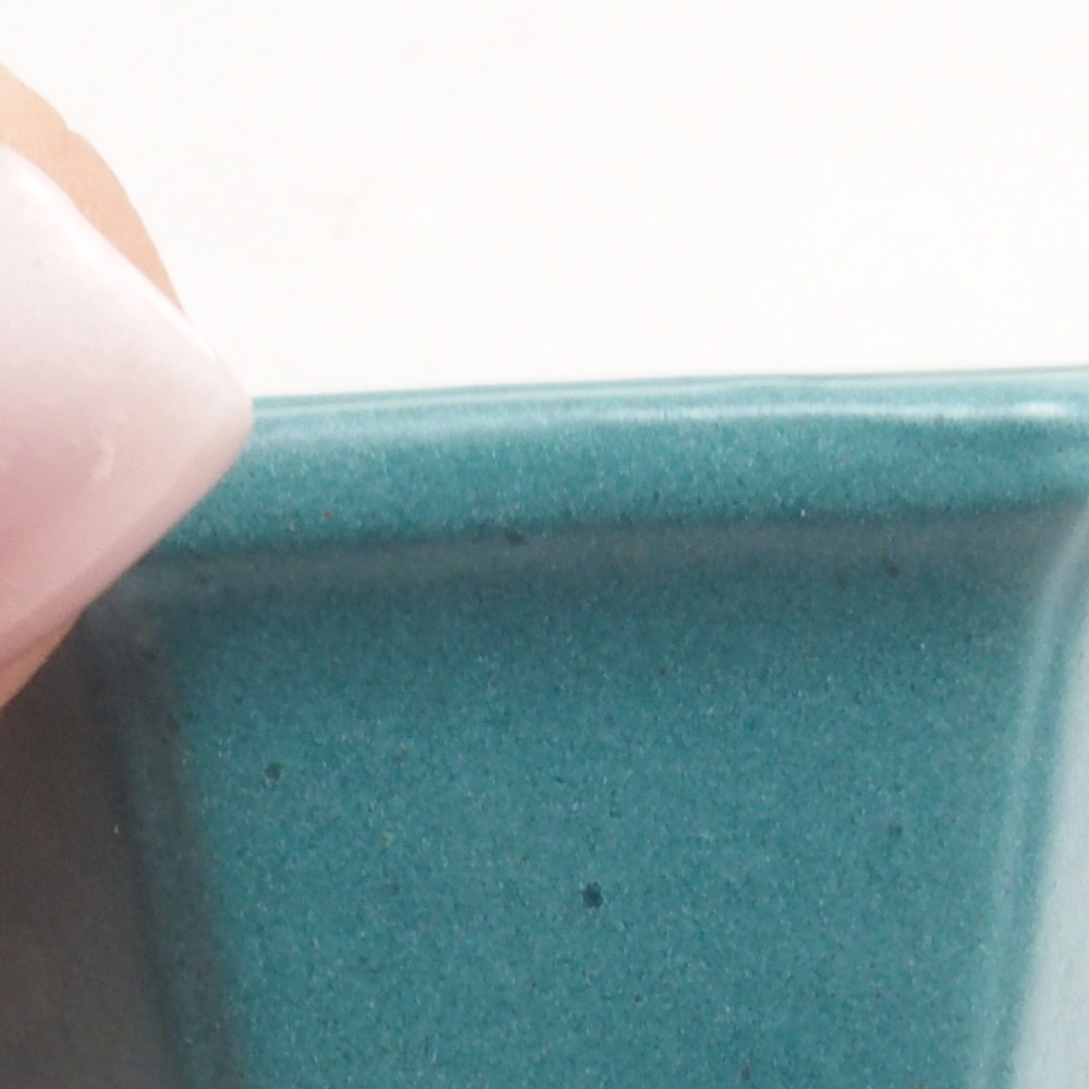 Ciotola bonsai in ceramica 6,5 x 5,5 x 4 cm, colore blu