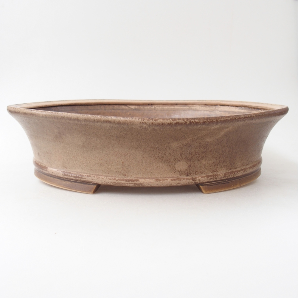 Ciotola bonsai in ceramica 32 x 29 x 7,5 cm, colore beige
