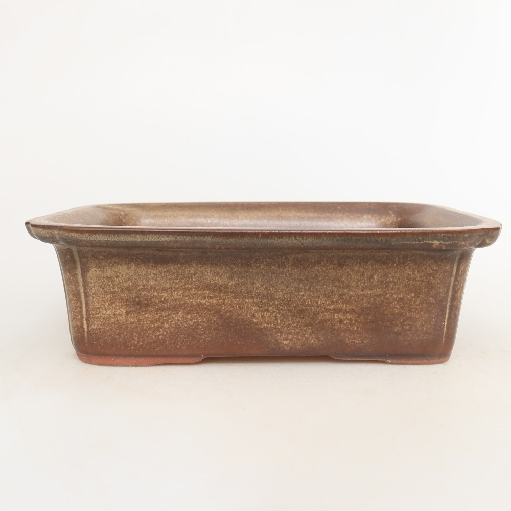 Ciotola in ceramica  20 x 15,5 x 5,5 cm, colore marrone