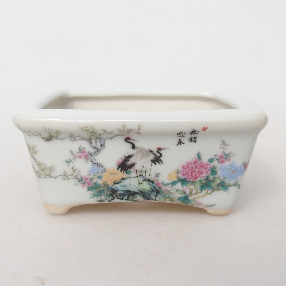 Mini bonsai 8 x 6,5 x 3,5 cm, bianco