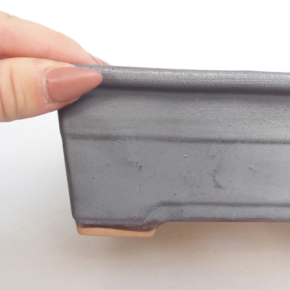 Ciotola bonsai in ceramica 26 x 26 x 8 cm, colore rosso