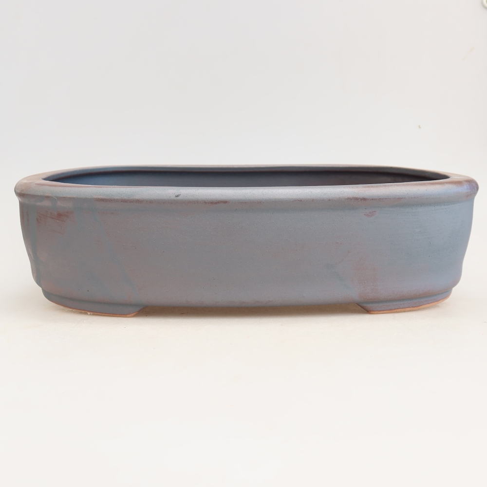Vaso da bonsai in ceramica 31,5 x 24 x 8 cm, colore metallizzato