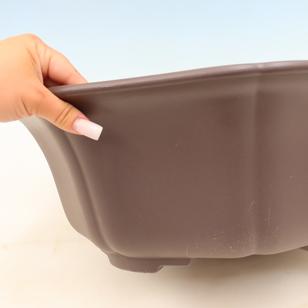 Vaso per bonsai in plastica MP-32 marrone - 49 x 47 x 17 cm