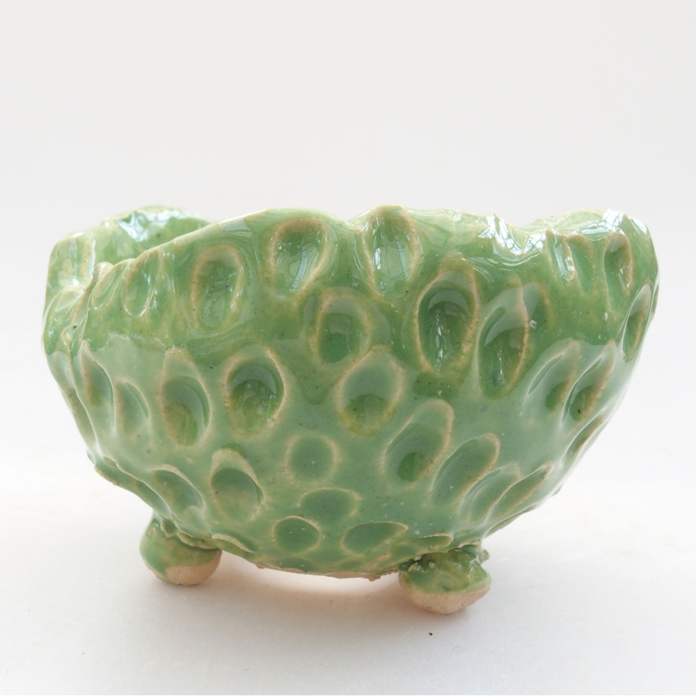 Conchiglia in ceramica 7,5 x 7,5 x 5,5 cm , colore verde