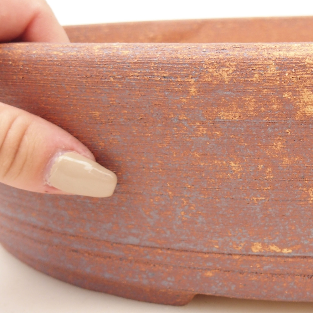 Ciotola per bonsai 32,5 x 25 x 8,5 cm , colore metallo